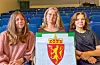 Julianne Rommetveit (15), Hanna Sydon (15) og Sanna Haaland (14) fulgte skolevalget tett. De spådde Frp-seier – og fikk rett. Foto: Emma Halleraker Vikse