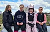 Hanne Margrethe Bua (10), Karen Oline Strand (12), Luna Aurora Nesse (11) og Thea Amdal Kvalvågnes (11).