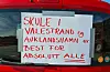 Bilkortesje frå Valevåg 11. april 2021.kortesje protest grendaskular opptog