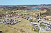 Dronefoto sveio sentrum åsevatnet sveio omsorgssenter