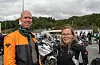 Nestleiar Frode Røynesdal og leiar Sissel Stuberg i Norsk Motorcykkel Union, Hordaland krins.