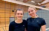 Både Sarah Kvalvågnes Guddal (t.v.) og Malin Nummedal Halleraker er tatt ut til haustens første samling for det norske juniorlandslaget i volleyball.ARKIVFOTO: MATHE SVEEN