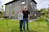 Eirin Klepmo Mellemstrand og Arild Mellemstrand trivst godt med nytt hus og hage i Førde.