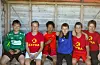 13-åringane Leander, Kevin, Daniel, Markus, Mikal og Jon Tobias hadde ansvar for 2016 kullet på fotballskulen.